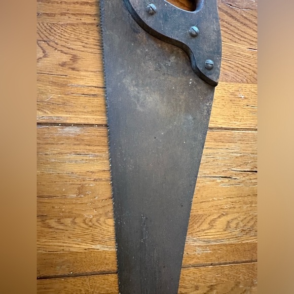 Antique Wood Handle Saw Vintage Rusty‎ Collectible 80’s Retro - Picture 3 of 8